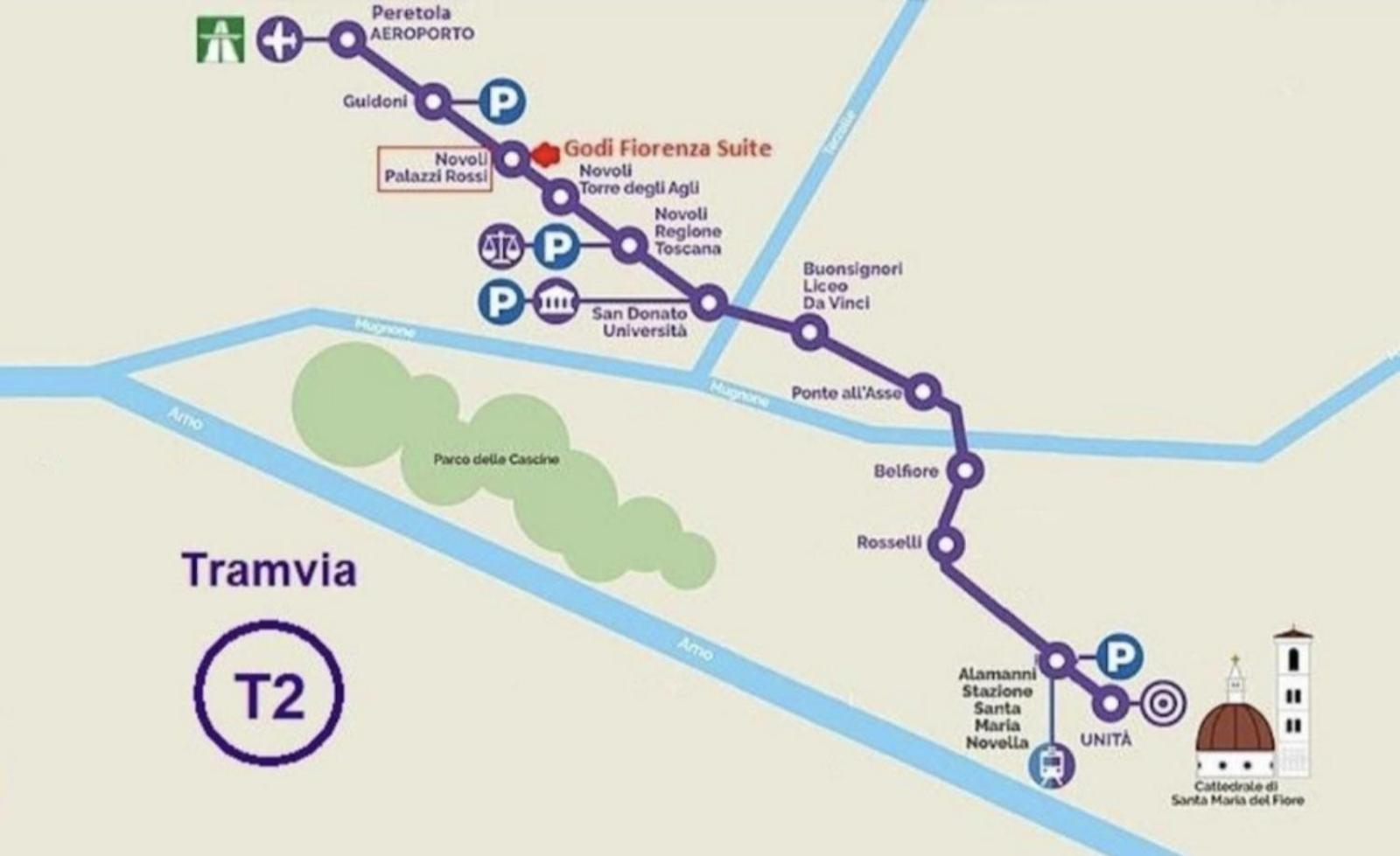 Godi Fiorenza Suite - Duomo A 15 Minuti E Aeroporto A 4 Minuti Con Tramvia T2 Firenze Eksteriør bilde